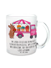 Mr. & Mrs. Panda Glasbecher Osterhase Blumenwagen mit Spruch in Transparent