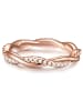 Trilani Ring aus Sterling Silber mit Zirkonia in roségold