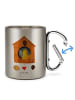 Mr. & Mrs. Panda thermotasse Vogel Haus ohne Spruch in Silber