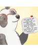 Mr. & Mrs. Panda Untersetzer Tee Spruch Einen Schulwechsel bewäl... in Weiß