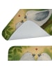 Mr. & Mrs. Panda Badezimmerteppich Turteltauben Liebe Design ohn... in Weiß