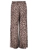 Vera Mont Marlene-Hose mit Leoprint in Weiß/Braun