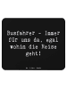 Mr. & Mrs. Panda Mouse Pad Spruch Busfahrer Held mit Spruch in Schwarz