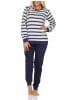 NORMANN Frottee Schlafanzug lang Pyjama - 88264 in navy