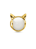 Thomas Sabo Bead Katzenohren Gold in weiß, gelbgoldfarben