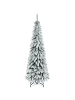 HOMCOM Weihnachtsbaum-74L x 74B x 180H cm-Grün