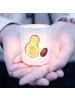 Mr. & Mrs. Panda Windlicht aus Glas Avocado Kern rollt ohne Spruch in Transparent