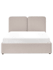 Beliani Doppelbett ARBOIS in Beige/Schwarz - (W) 168 x (H) 105 x (L) 216 cm
