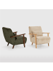 CALICOSY Sessel BONNIE in Grün - (W) 70  x (H) 84  x (L) 83  cm
