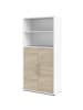 ebuy24 Aktenschrank Prisme Weiß 89 x 40 cm