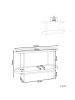 Beliani Konsolentisch RENO in Schwarz/Braun - (W) 120 x (H) 76 x (L) 42 cm