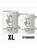 Mr. & Mrs. Panda Riesenkaffeetasse Pinguin Bestes Stiefkind der ... in Weiß
