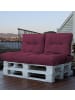 Aspero In- und Outdoor Palettenkissen Set 3-teilig in Berry