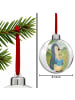 Mr. & Mrs. Panda Plastik-Weihnachtskugel Pinguin Buch Design ohn... in Weiß