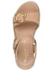 Tamaris Sandalen in Camel/Weiß
