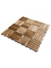 home24 6er-Set Terrassenfliese Granyo 50x50 cm in Akazie Braun