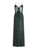 Vera Mont Abendkleid im Glitzer-Look in Dark Green/Grey