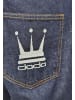 DADA Loose Jeans mit Logodruck Minimal Baggy Pants in Blau