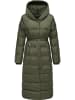 ragwear Steppmantel Niara Long in Dark Olive