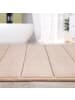 KADIMA DESIGN Waschbarer Teppich Badezimmer waschmaschinenwaschbar Streifen 3D in Beige