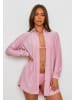 Moda Minx Langarmbluse Lumiere Beach Shirt in Pink