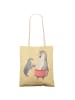 Mr. & Mrs. Panda Einkaufstasche Pinguin mit Kind ohne Spruch in Gelb Pastell