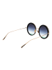 Ana Hickmann Frauen Sonnenbrille Rund Schwarz