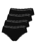 Lisca 4er Pack Brasilslip in black