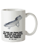 Mr. & Mrs. Panda Große Teetasse Axolotl Schwimmen mit Spruch in Weiß