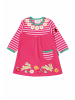Toby Tiger Jerseykleid mit Hasen Applikation in rosa