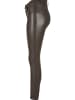 Urban Classics Trousers - Leather - Faux Leather in brown