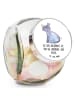 Mr. & Mrs. Panda Bonbonglas Einhorn Nashorn mit Spruch in Weiß