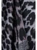 faina Women Feminine Scarf in Beige Black Leo