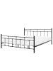 Beliani Doppelbett LYNX in Schwarz - (W) 188 x (H) 110 x (L) 209 cm