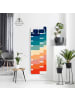 WALLART Garderobe - Moderne Regenbogen Geometrie in Bunt