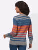 WITT WEIDEN Langarm-Pullover in marine-terra-geringelt