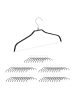 relaxdays 100x Kleiderbügel in Schwarz