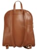 Cluty City-Rucksack echt Leder in cognac