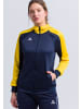 erima Liga 2.0 Trainingsjacke mit Kapuze in new navy/gelb/dark navy