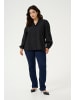 KAFFE curve Langarm-Bluse KCmai Regular fit in Black Deep
