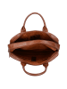 Dermata Aktentasche Leder 40 cm Laptopfach cognac