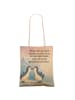 Mr. & Mrs. Panda Tasche Pinguine Kuss Design mit Spruch in Weiß