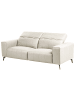Beliani 3-tlg Sitzgruppe OMMEL in Beige/Schwarz