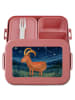 Mr. & Mrs. Panda Bento Box Sternzeichen Steinbock Design ohne Sp... in Rot Pastell