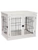 Pawhut Hundekäfig Weiß L58,5 x B81 x H66 cm