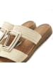 Vivance Pantolette in beige/goldfarben
