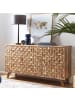 KADIMA DESIGN Sideboard REWA 140x78,5x40 cm Anrichte Massivholz Schrank