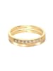 Elli DIAMONDS  Ring 925 Sterling Silber Ring Set in Gold