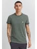 !SOLID T-Shirt SDBennTee 21102920 ME Kurzarmshirt mit farblich abgesetztem Kragen und Ärmelsaum. in Grün