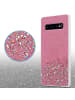 cadorabo Hülle für Samsung Galaxy S10 4G Glitter in Rosa mit Glitter